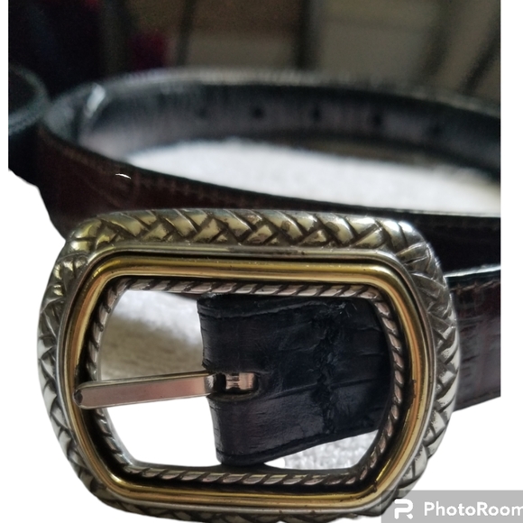 Brighton leather belt, Set of 2 belts- one genuine Brighton, one Brighton style. - Picture 8 of 14